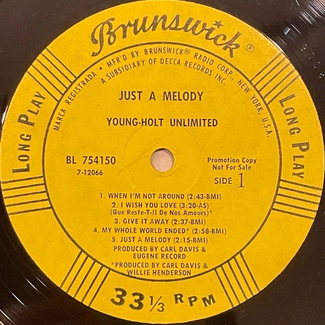 Young-Holt Unlimited｜Just A Melody (LP)｜レコード通販