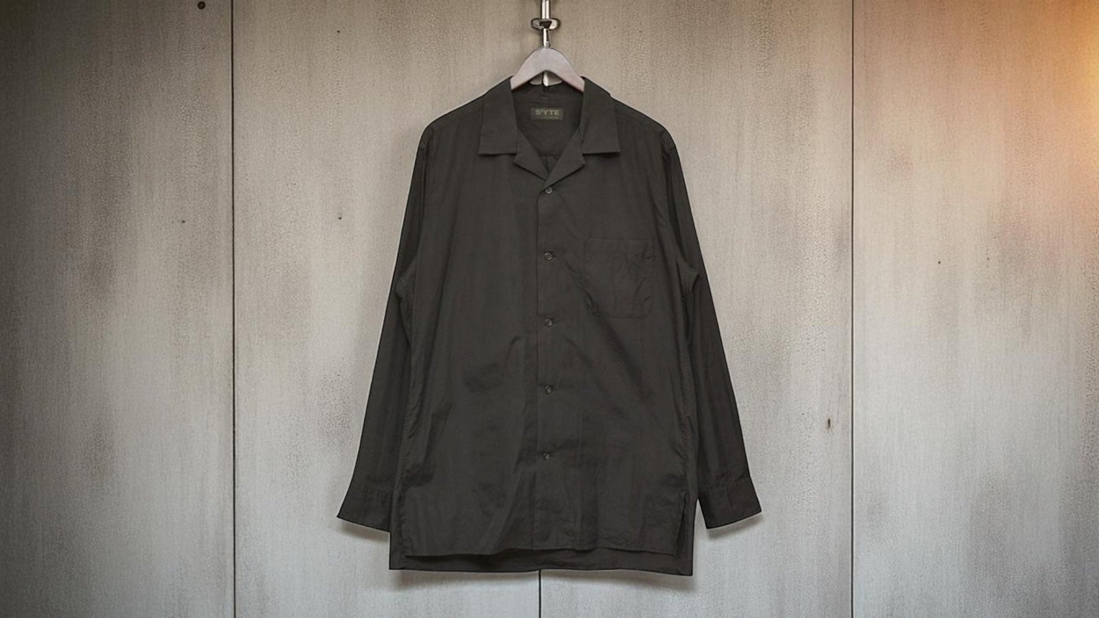 新入荷】YOHJI YAMAMOTO オープンカラーロングシャツ UV-B57-080