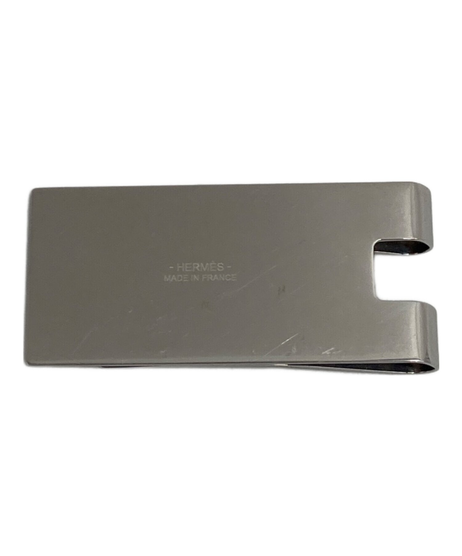 中古・古着通販】HERMES (エルメス) Hロゴ マネークリップ シルバー