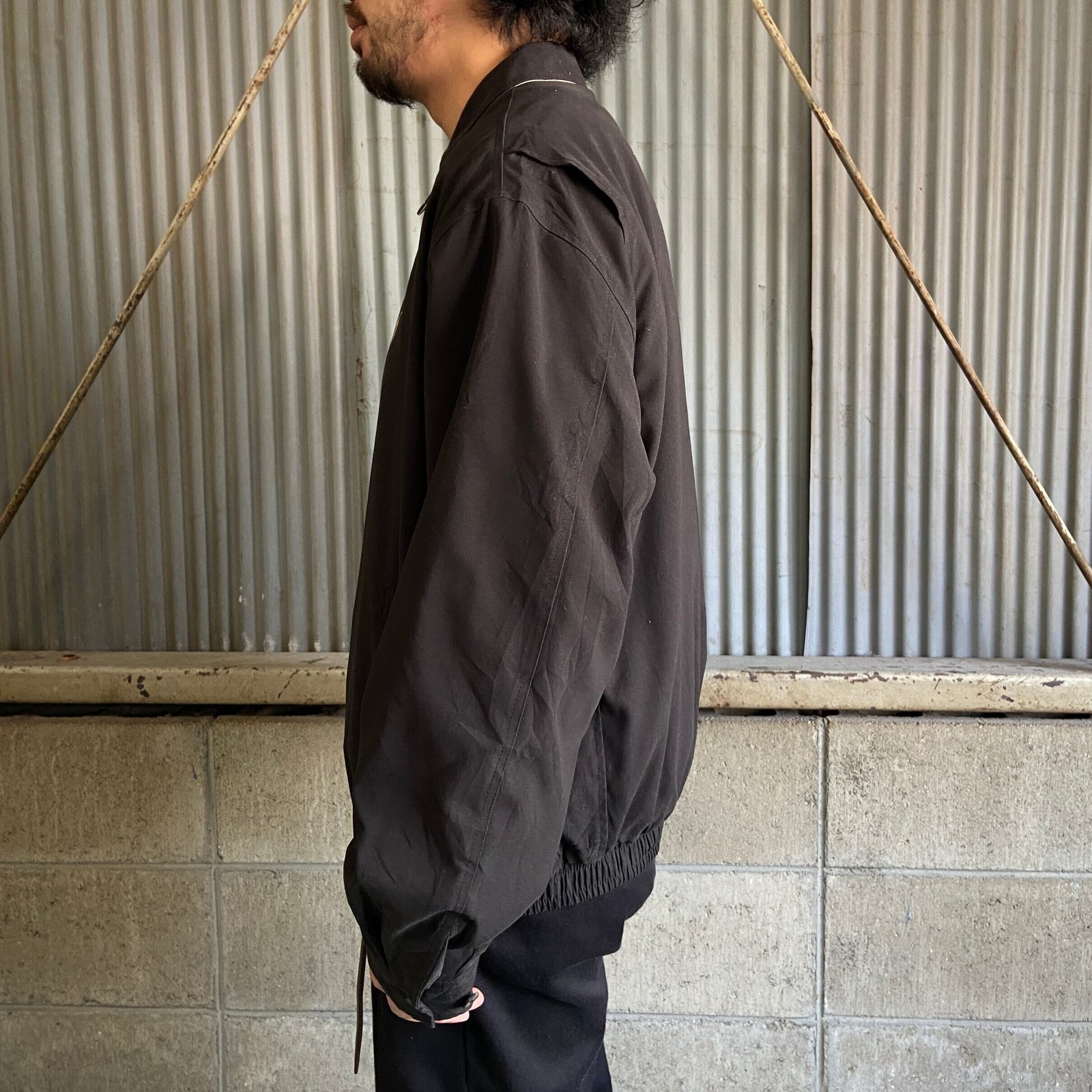 オールドラルフローレン ポリエステル スイングトップ メンズL 古着