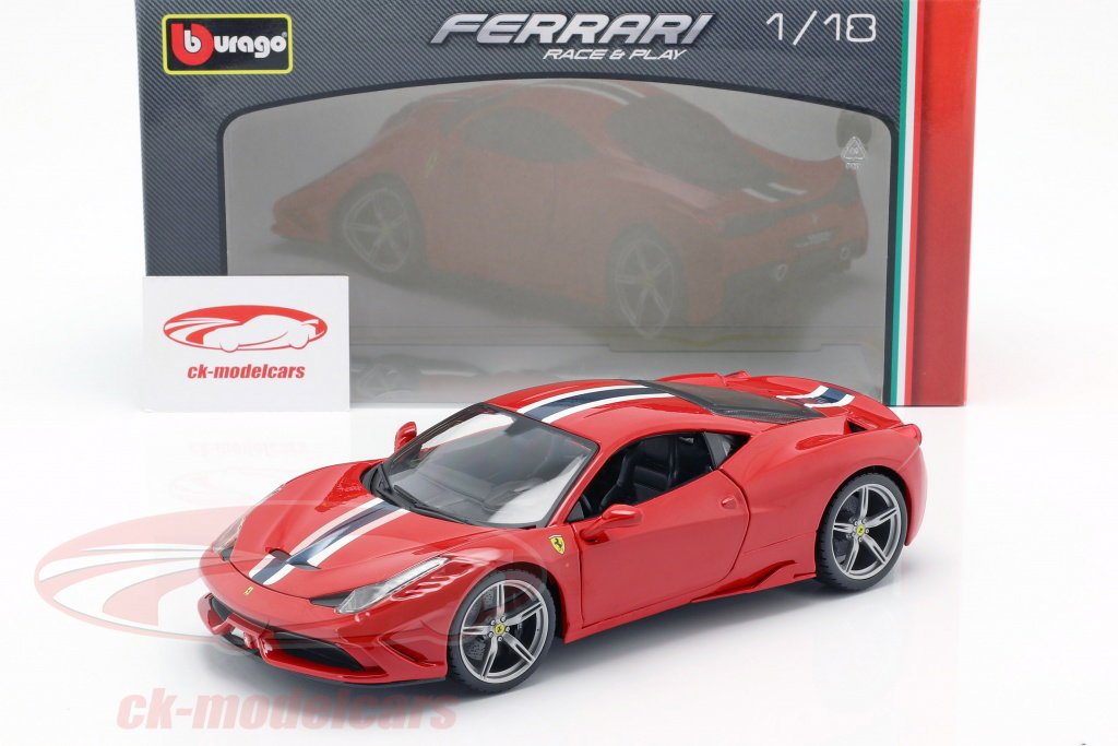 Bburago 1:18 Ferrari 458 Speciale 赤 / ホワイト / 青 18-16002R