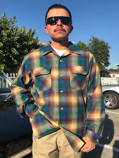 ち*ま様 Pendleton Board Shirt / the beach b Short Sleeve Beach