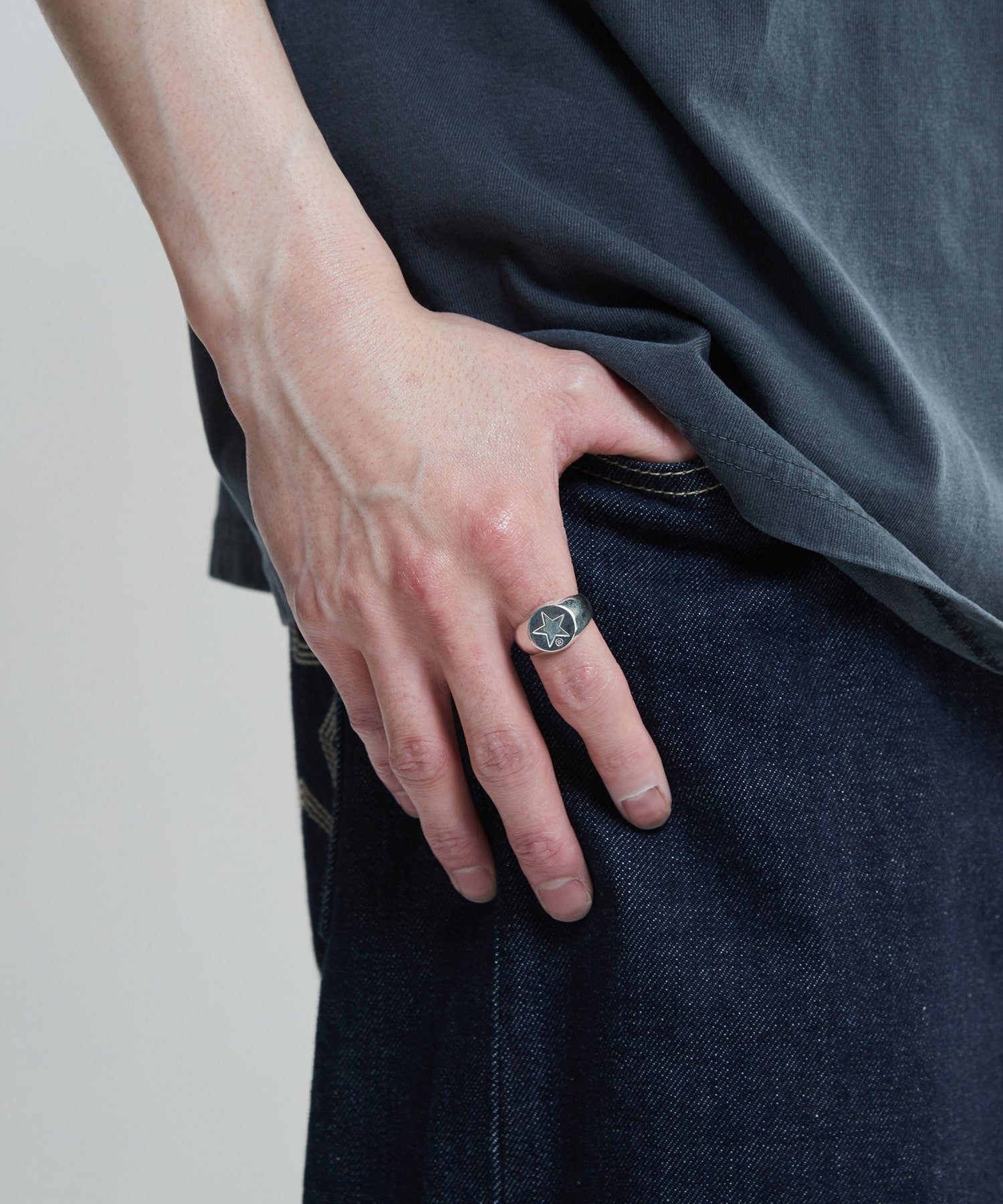 SILVER925】ROUND STAR☆ SIGNET RING｜CONVERSE TOKYO (コンバース