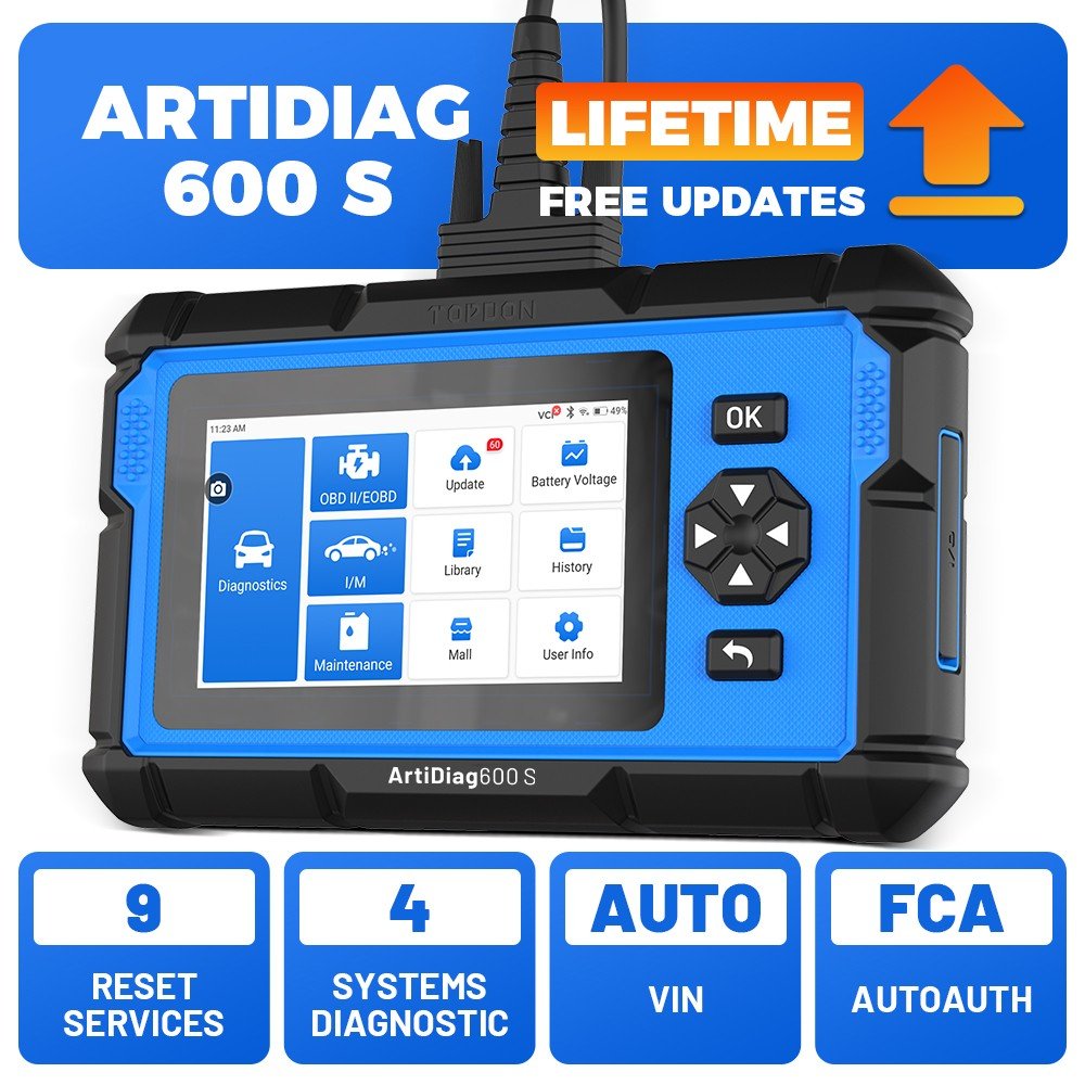 2026 Newest TOPDON AD600S / AD600PRO OBD2 Scanner Engine ABS SRS