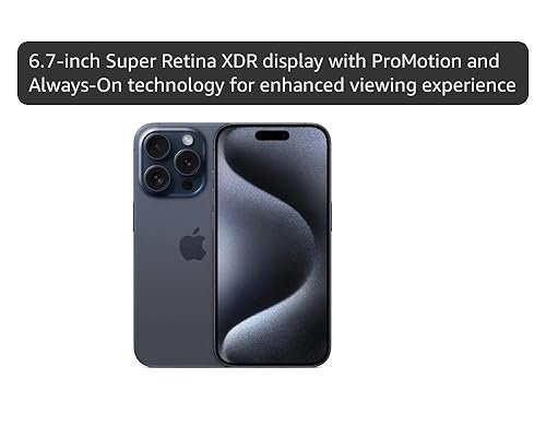Amazon.com: Apple iPhone 15 Pro Max, 1TB, Blue Titanium - Unlocked