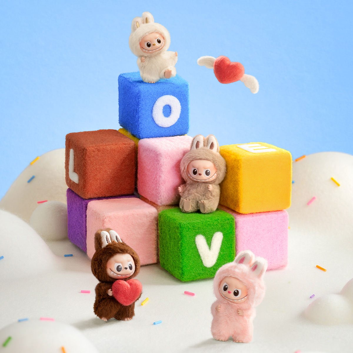 THE MONSTER PIN FOR LOVE SERIES - Vinyl Plush Pendant blind box