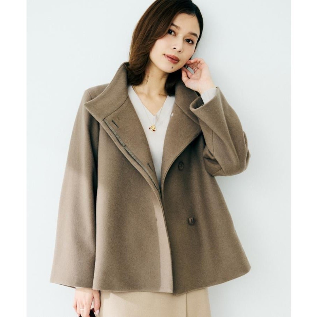 アンタイトル UNTITLED ウールショートコート （ベージュ(052