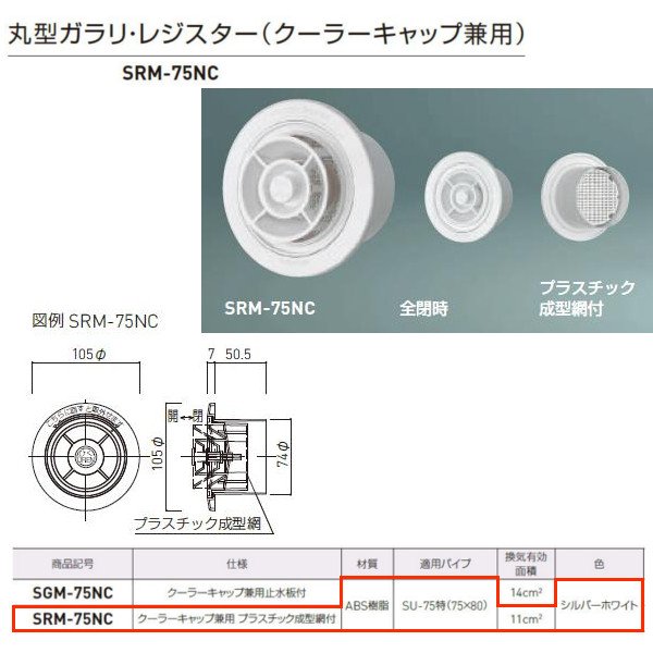 楽天市場】杉田エース ACE (311-315)PCクーラーキャップ 75型 WG