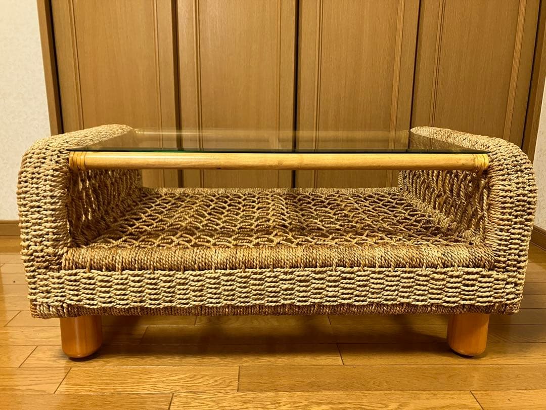 【ttm】アジアン家具　センターテーブル　ガラステーブル【関西一部地域限定 コレクションテーブル センターテーブル ガラステーブル 送料無料