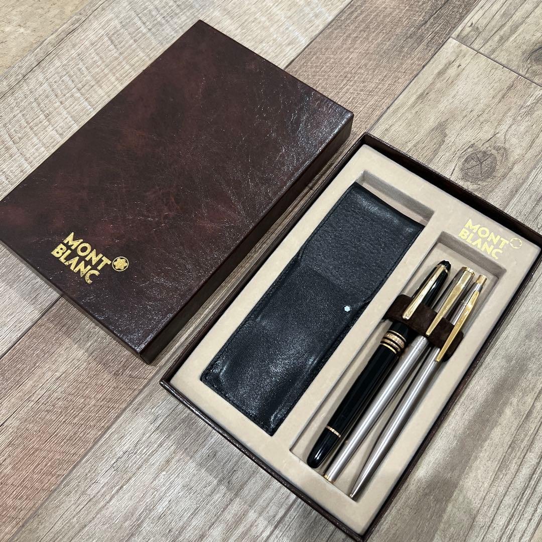 Montblancモンブラン 万年筆 シャープペンシル ボールペン3本セット MONTBLANC（モンブラン） ジュールヴェルヌ 3点セット ペン先 K18 M