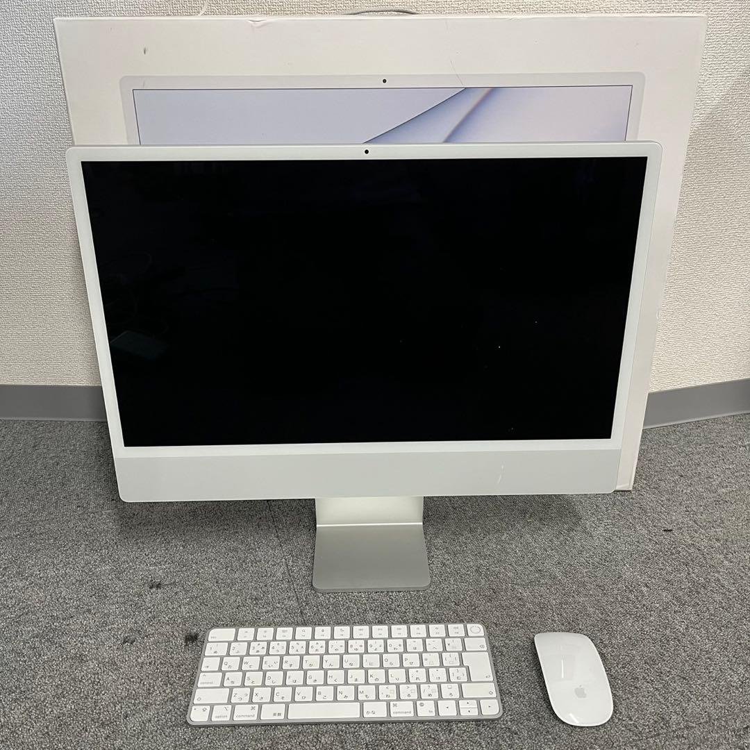MacBook本体 iMac 2021 24 M1 8GB 256GB MRQY2J/A iMac 24インチ Retina 4.5Kディスプレイモデル[2021年/ SSD 256GB