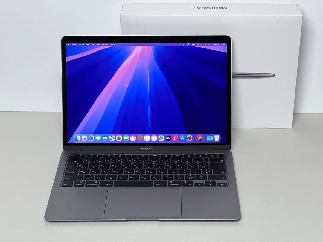 美品　Macbook Air M1 2020 スペースグレイ Apple MacBook air m1 8GB 256GBスペースグレー 韓国 Amazon.com