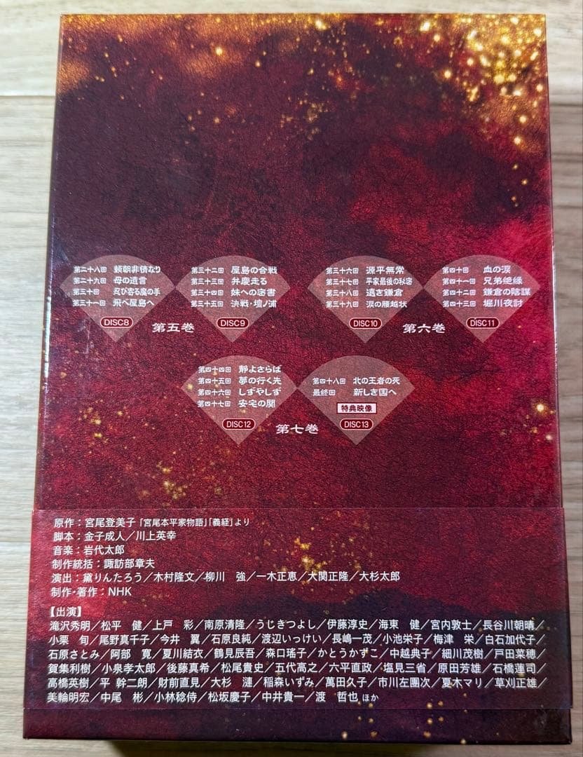 NHK大河ドラマ 義経 完全版 第壱集 第弐集 ストーリー本 『前編