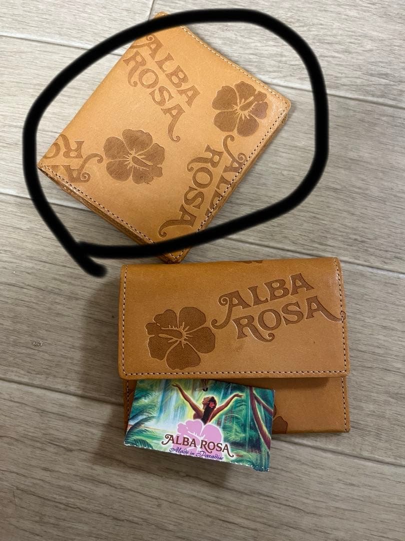 ぱ*ぴ様 ALBA ROSA アルバローザ型押しヌメ革二つ折り財布 1500009627.jpg?1646383807