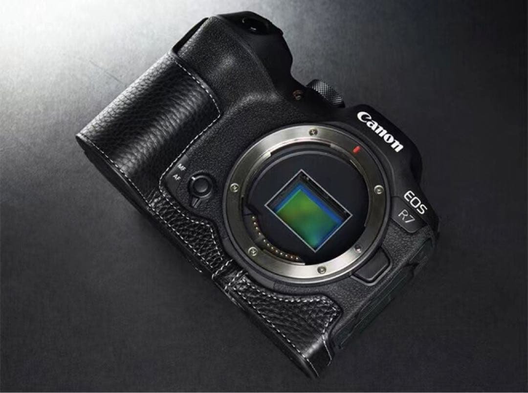 本革 新品 Canon キャノン EOS R7用 本革カメラケース ブラック 楽天市場】Canon EOS R7 専用 レザー ケース Black ブラック TP