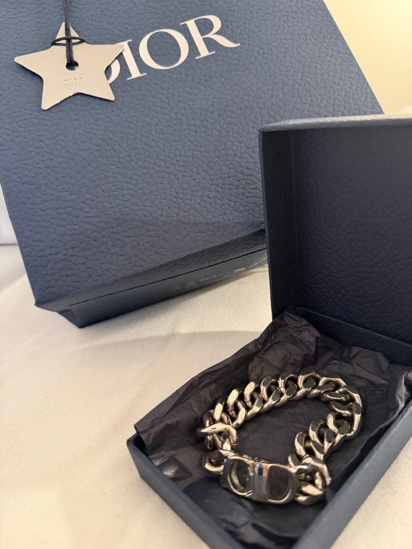 Dior シルバーチェーンブレスレット Mサイズ 中古・古着通販】Dior (ディオール) CD ICON チェーンリンク