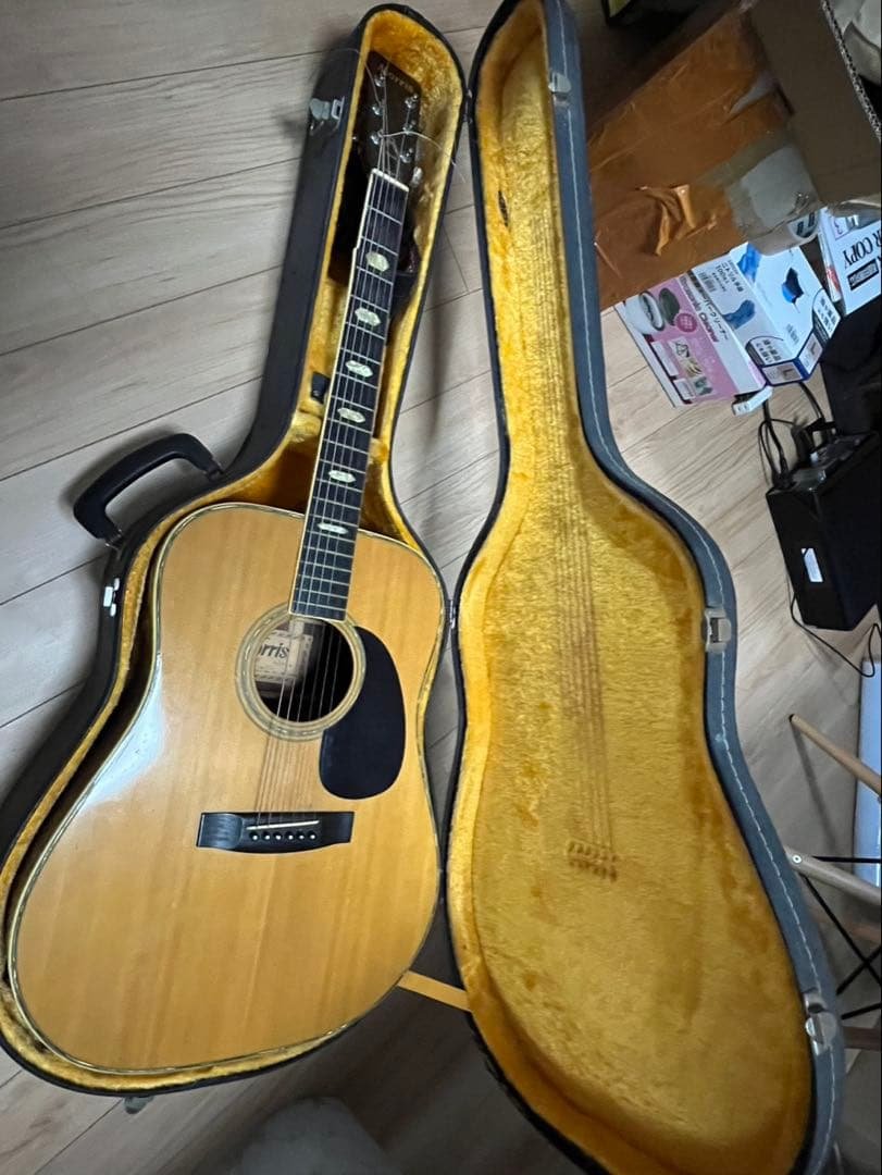 【現状品】【1974年製 名機】Morris W-25 3ピースバック 希少 創世記ロゴ 杢目 Morris W-25 ビンテージ1974年製【整備品
