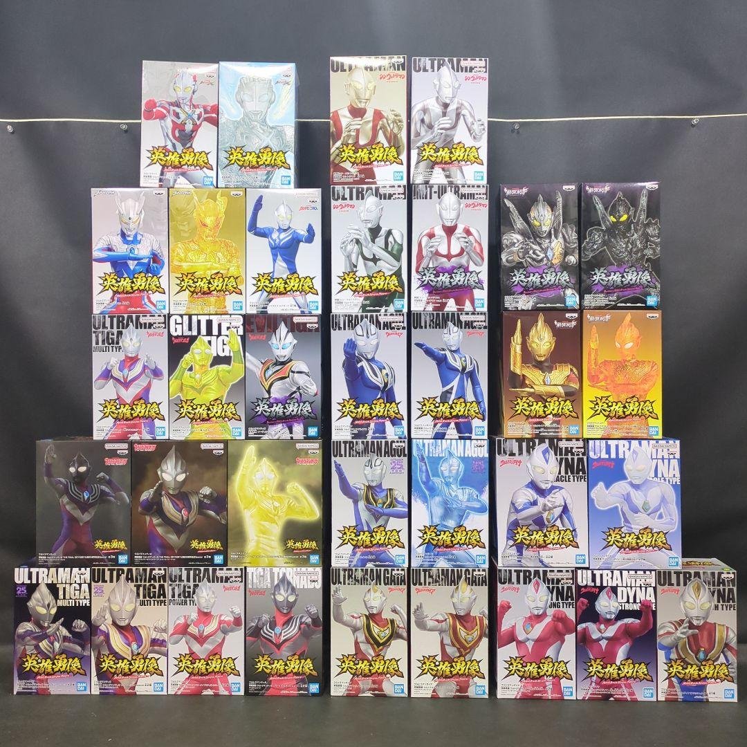 ウルトラマンティガ　ガイア　ダイナ　英雄勇像　フィギュア　マルチタイプ　他34点 Hero Statue] Ultraman Tiga Day & Night Special, 2 types, review