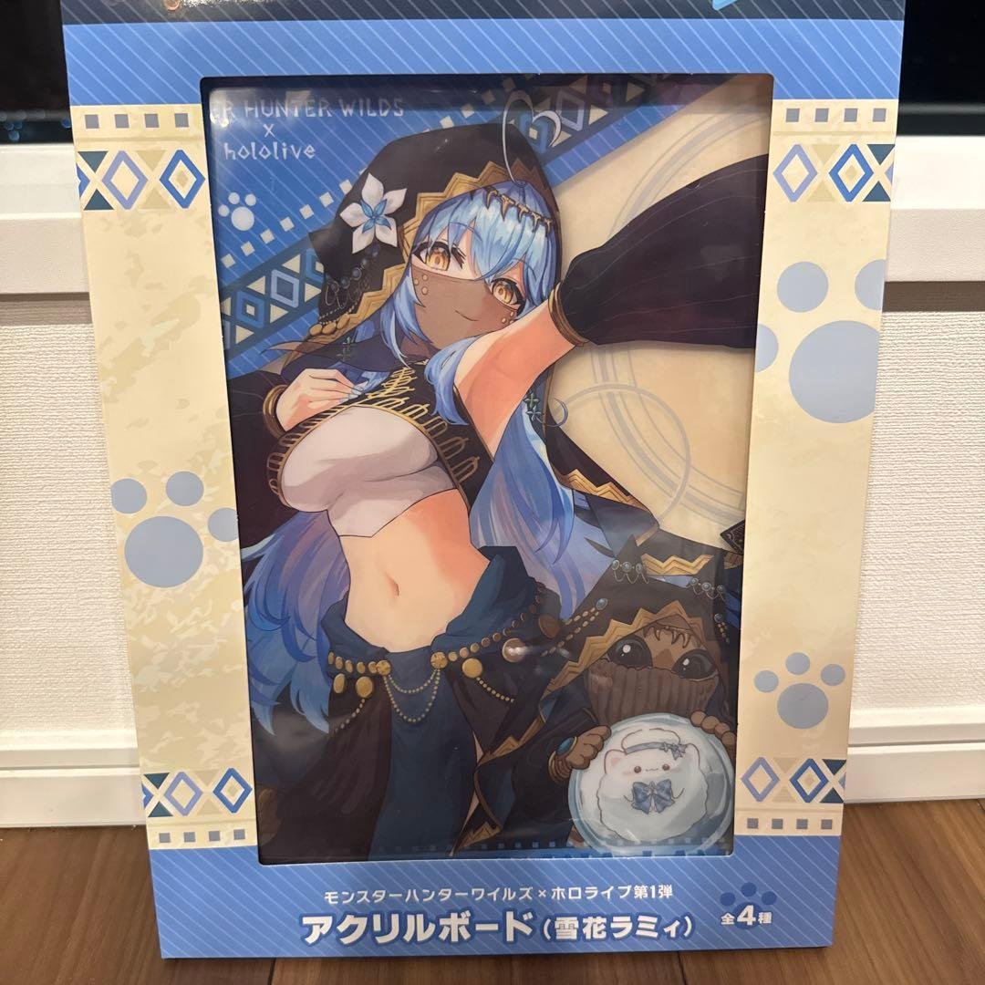 モンスターハンターワイルズ×ホロライブ アクリルボード 雪花ラミィ